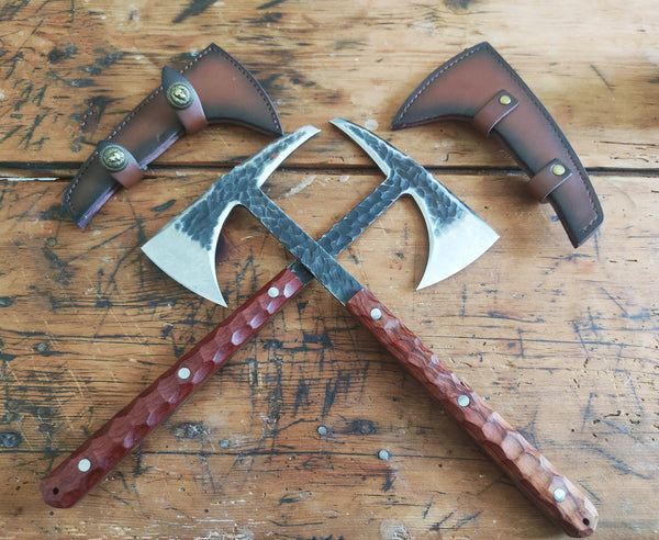 Hachette tomahawk viking - acier bois / 33 cm