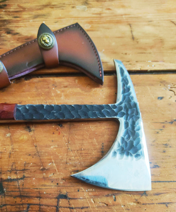 Hachette tomahawk viking - acier bois / 33 cm